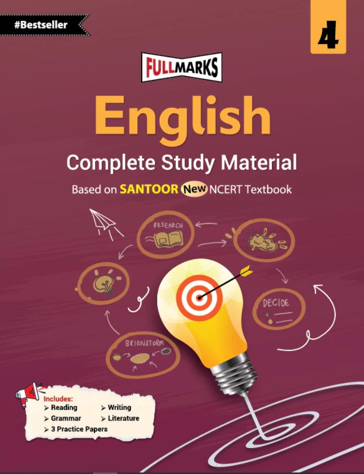 Full Marks English Complete Study Material Class 4 | Based on Santoor New NCERT Textbook and CBSE Syllabus